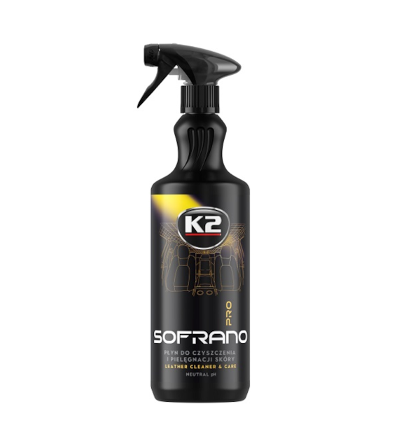 K2 SOFRANO PRO płyn do czyszczenia skóry 1L  (D5051) (op.12szt)