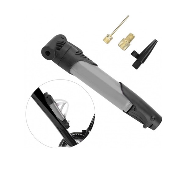 Pompka rowerowa zestaw igła końcówki SZARAi *FA015* xj