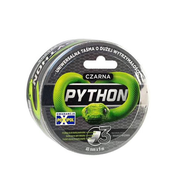 Taśma PYTHON uniwersalna naprawcza czarna 48mm x 9m