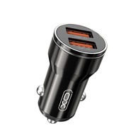 AKC.XO ładowarka samochodowa CC48 2x USB 2,4A czarna  *GSM167451*