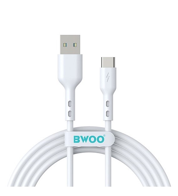 AKC.BWOO kabel USB - USB-C 1m 3A biały BO-X172C *GSM183259*
