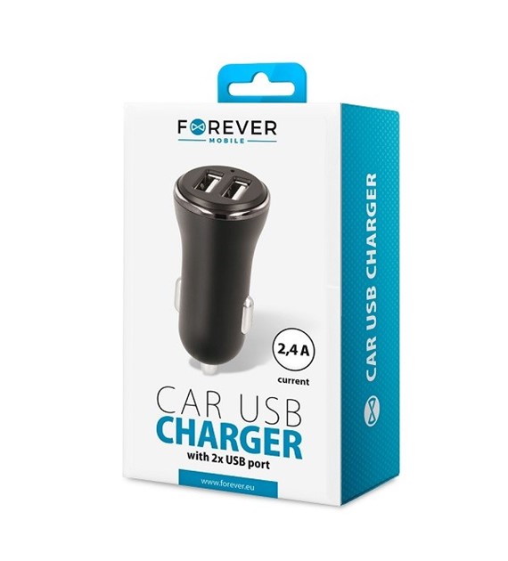 AKC.Forever ładowarka samochodowa CC-03 2x USB 2,4A *GSM034097*