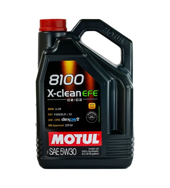 Olej Motul 8100 X-CLEAN ( EFE)  5W/30 4L 505.01 EFE!! C2/C3