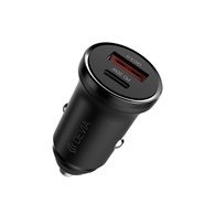 AKC.Devia ładowarka samochodowa Smart Mini PD QC 3.0 30W 1x USB 1x USB-C *BRA014147*