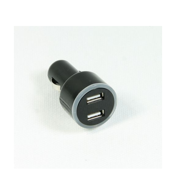 Ładowarka USB 2xUSB 12/24V 2.1A podświetlenie LED - ekspozytor pakowany po 20szt. xj qq