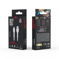 AKC. Maxlife kabel MXUC-04 USB - USB-C 1,0 m 3A biały  *OEM0100853*