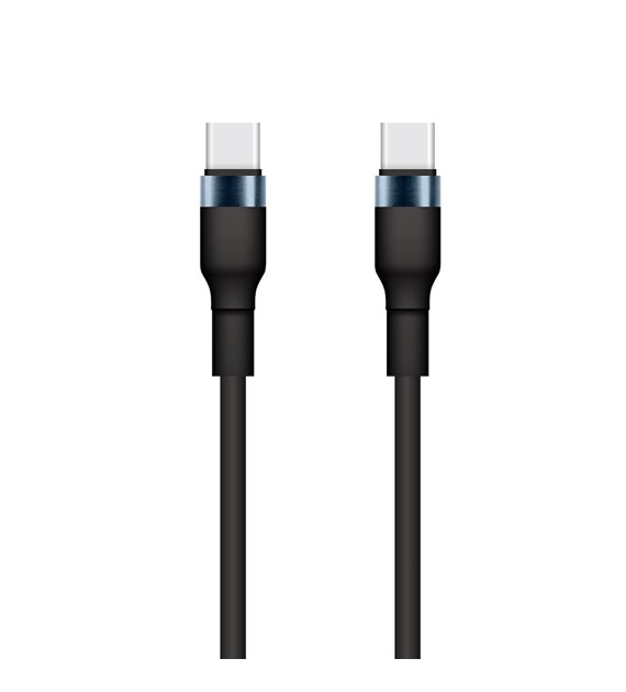 AKC. Setty kabel USB-C - USB-C 1m 3A KSC-C-131 czarny  *GSM175875*