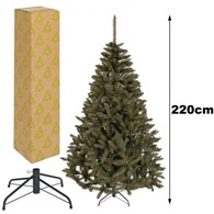 Choinka sztuczna pe świerk kaukaski gęsta jak prawdziwa PREMIUM 220cm  *3746* xj