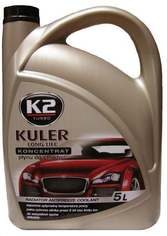 KONCENTRAT Płynu do chłodnic K2 Kuler zielony 5l op.3szt   (T215Z)