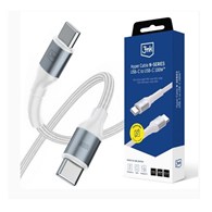 AKC. 3MK Kabel USB C - C Hyper Cable N-SERIES PD 3.0 QC 3.0 2m 100W biały