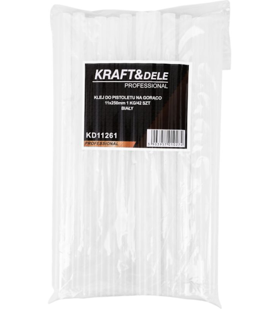 Klej do pistoletu na gorąco KD11261 Kraft&Dele 42szt 11x250mm