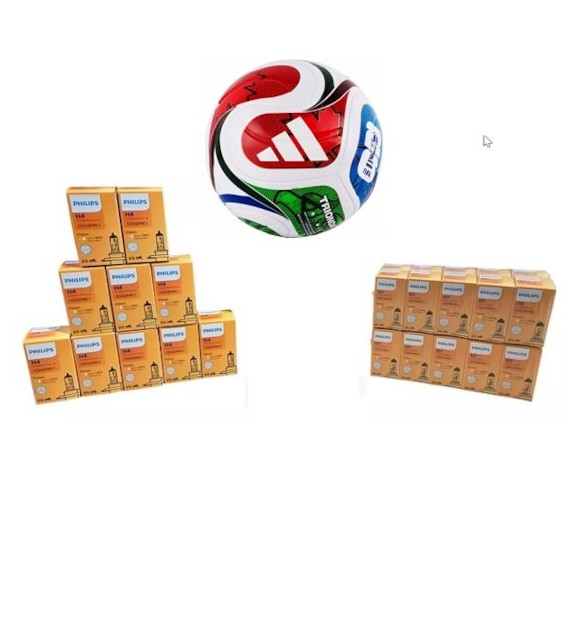 Żarówka 12V Display Philips +30% (20H7+10H4)  + Piłka Adidas Trionda