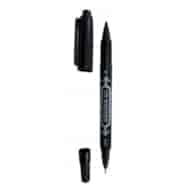 Marker cienkopis pisak czarny dwustronny permanentny 1szt *2736* xj