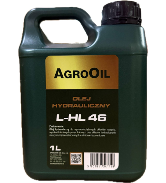 Olej AGROOIL HYDRAULIC HL 46 (hydrauliczny)   1L op.15 szt