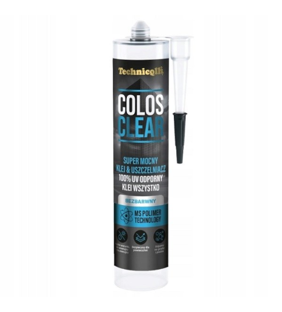 TECHNICQLL- Colos Clear Klej - uszczelniacz montażowy bezbarwny 290ml R-452