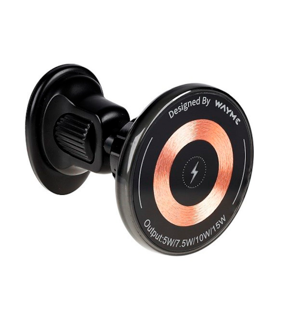 Uchwyt do telefonu magnetyczny na wlot powietrza z ładowarką indukcyjną 15W + kabel USB - USB C 1m  WAYME Carmotion *63073*