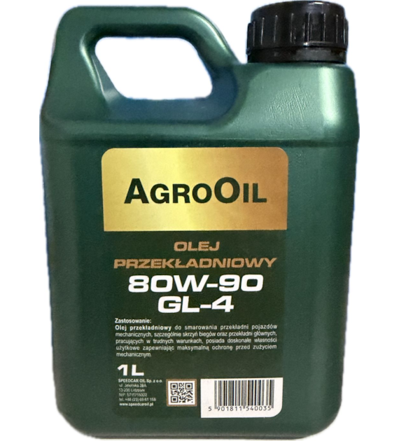 Olej AGROOIL GEAR OIL GL-4 80W/90     1L op.15 szt