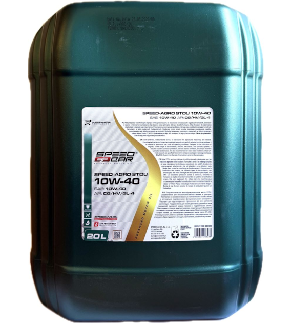 Olej AGROOIL SPEED-AGRO STOU 10W/40 CG/HV  GL-4 20l