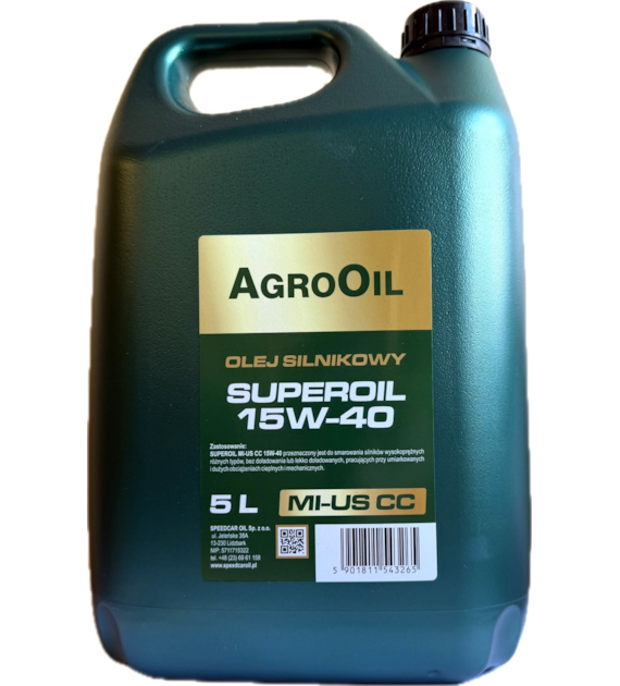 Olej AGROOIL SUPEROL MI-US CC 15w/40 5L  (MILVUS)