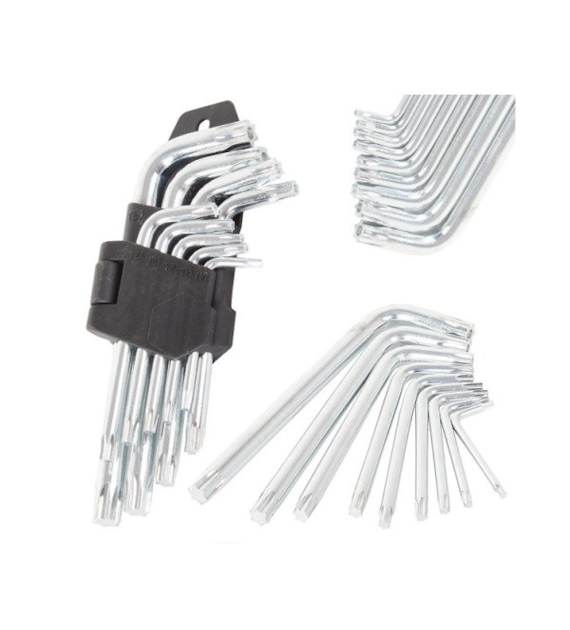 Klucze imbus/torx gwiazdka 9-el.  *11285* xj