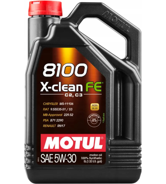 Olej Motul 8100 X-CLEAN ( FE)  5W/30 5L FE C2/C3