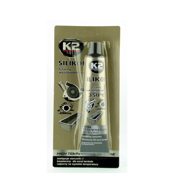 K2 Silikon czarny 350C 85g    (B210N)