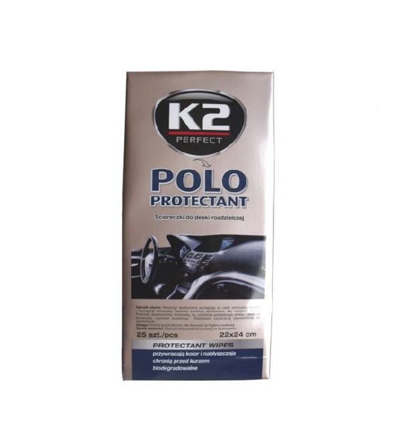 K2 Polo Protectant nabłyszczające ściereczki do kokpitu op.24szt.   (K420) (op. 10szt)