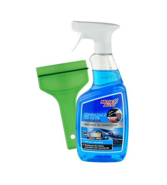 Odmrażacz do szyb atomizer 650ml Moje Auto + skrobaczka  (25-Z17)