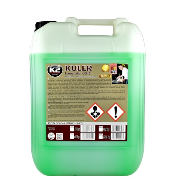 Płyn do chłodnic K2 Kuler 20L gotowy-35C zielony   (W406Z)