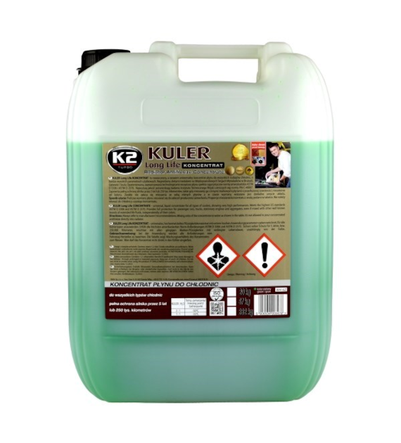 KONCENTRAT Płynu do chłodnic K2 Kuler zielony 20l    (W416Z)