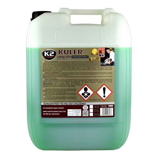 KONCENTRAT Płynu do chłodnic K2 Kuler zielony 20l    (W416Z)