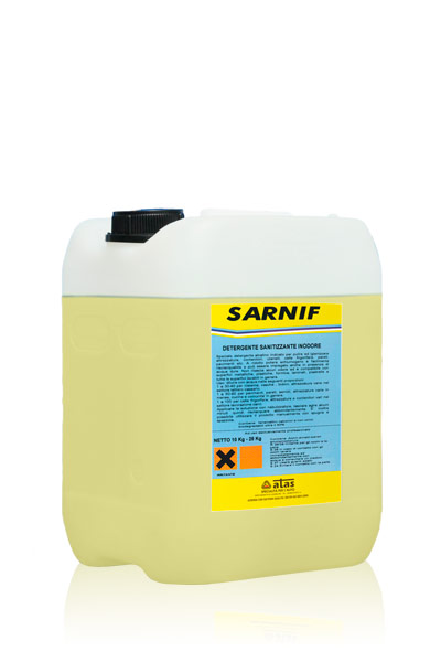 Atas-myjnia Sarnif  (PKWIU 20.20.14.0) 10kg produkt bakterio i grzybobójczy ATEST