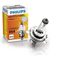 Żarówka 12V H4  60/55W Philips Premium+30% kartonik