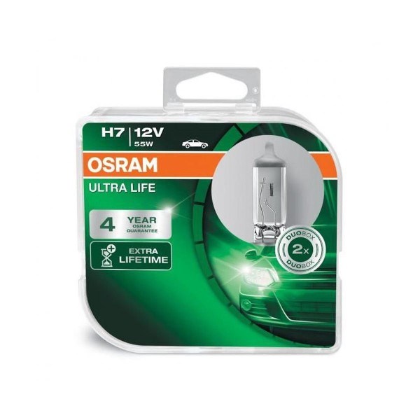 Żarówka 12V H7  55W OSRAM Ultra Life DUO 2szt