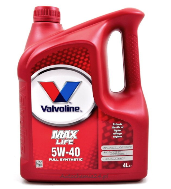 Olej Valvoline MAXLIFE 5W/40 4l
