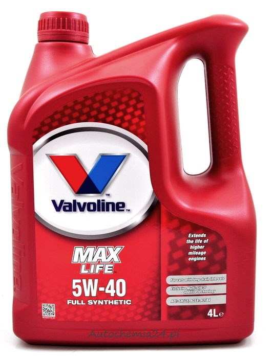 Olej Valvoline MAXLIFE 5W/40 4l