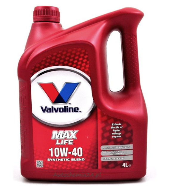 Olej Valvoline MAXLIFE 10W/40 4l