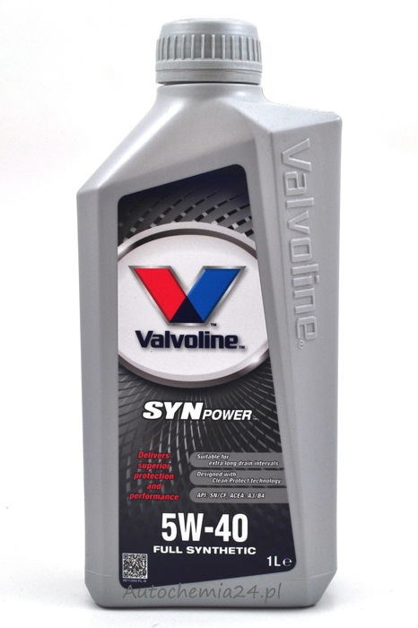 Olej Valvoline SYNPOWER 5W/40 1l