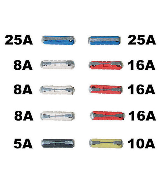 Bezpiecznik  cylindryczne kpl *01137* AMIO